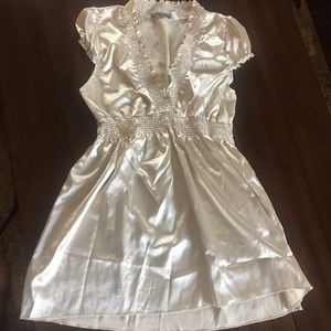 Cream colored blouse